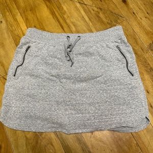 green tea grey sweat skirt